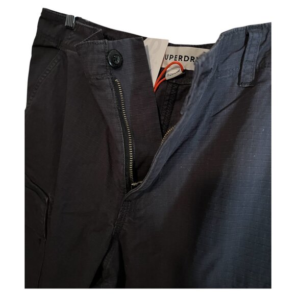 Superdry women's ripstop cargo pants size 28 L30 black NWT - Picture 3 of 7